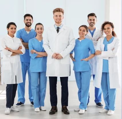 Welcoming multilingual oral surgery team